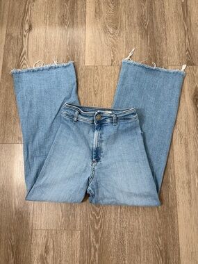 ZARA High Rise Wide Leg Jeans Size 4
